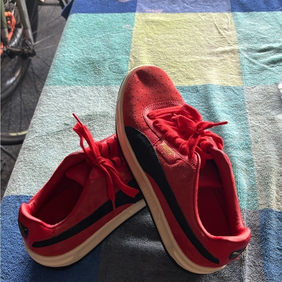 Puma Gv Special Lux Men's 9 Red Suede Lace Up Low Top Sneakers Shoes - Picture 14 of 16